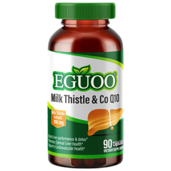 EGUOO 护肝片 原装进口水飞蓟辅酶Q10胶囊男女通用90粒