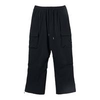 回力 工装裤子男秋冬美式直筒加绒宽松伞兵机能冲锋休闲长裤