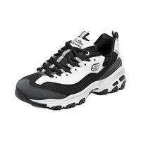 斯凯奇（Skechers）女鞋秋冬舒适休闲百搭老爹鞋150555 黑色/白色/BKW 36.5