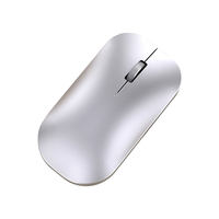 狼界 可充电式无线鼠标轻音蓝牙双模男女生便携笔记本电脑无限鼠标家用办公适用于惠普华为 无线轻音太空银