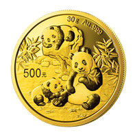 真典2025年熊猫金币 黄金投资收藏99.9%金 熊猫金银纪念币 30克熊猫金币带绿盒