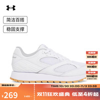 安德玛 UNDERARMOUR）春夏Jogger女子透气运动休闲鞋3028388 白色104  38