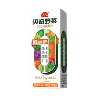 贝奇 野菜汁 蔬喂100%蔬菜汁0脂0添加蔗糖轻断食代餐胡萝卜汁饮料 蔬菜汁251ml*6瓶