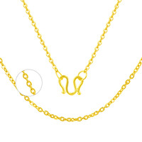 盛世珠宝 足金项链盛世珠宝黄金项链足金999金链子女素链O字链锁骨链金项链