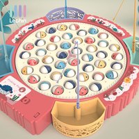 乐亲 Lechin 磁性早教钓鱼盘  45件套 红色