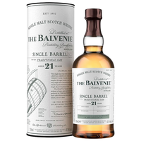百富(Balvenie)苏格兰单一麦芽威士忌700ml 英国进口洋酒 百富21年单桶