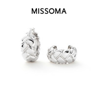 移动端：MISSOMA 金色菱格纹迷你耳圈 LWA-G-E3-NS