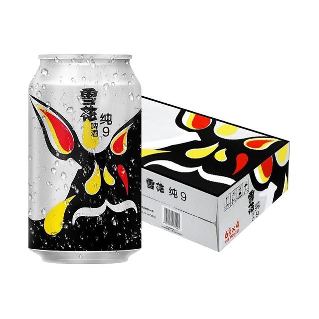 雪花 纯9啤酒 330ml*24听