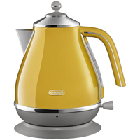  De'Longhi/德龙 304不锈钢大功率加热快烧 电热水壶  波西塔诺黄 1.7L