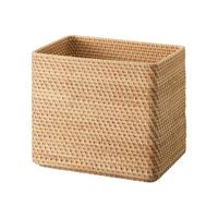無印良品 MUJI（無印良品 ） 可重叠藤篮 收纳篮 收纳筐 零食收纳  8A57014  长方形篮/特大 长36*宽26*高31cm