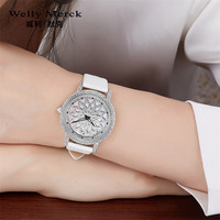 威利.默克 welly merck 威利默克时来运转雪花石英防水女表 百搭轻奢生日礼物送礼七夕