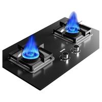 苏泊尔燃气灶煤气灶双灶家用嵌入式台式燃气灶天然气液化气猛火灶台5.2KW大火力大底壳可调节灶MB17 液化气