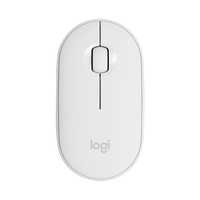 logitech 罗技 Pebble 2.4G蓝牙 优联 双模无线鼠标 1000DPI 米白色