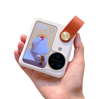 纯彩（purecolor）适用oppo Find N3Flip手机壳n3 flip折叠屏保护套全包肤感超薄防摔男女款手带款硬壳-瓷白 OPPO Find N3 Flip