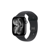 国家补贴：苹果 Apple Watch Series 11 智能手表 GPS版 46mm 亮黑色 铝金属 黑色运动型表带 M/L