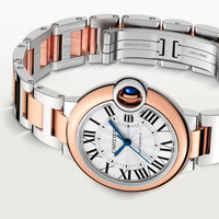 Cartier 卡地亚 蓝气球系列 机械女表 白盘 钢带 33mm W2BB0032