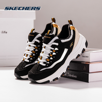 斯凯奇 女鞋秋季新款运动鞋官方正品奶茶熊增高熊猫鞋女款老爹鞋子