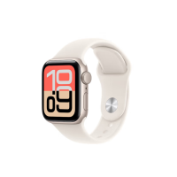 苹果 Apple Watch SE 3 智能手表 GPS版 40mm 星光色 铝金属 星光色运动型表带 S/M