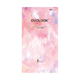 OVOLOOK美瞳半年抛女2片装三明治工艺自然日常小直径混血2024隐形眼镜 泰式奶茶14.5【半年抛】 700度