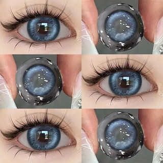 OVOLOOK美瞳女装三明治工艺自然日常小直径混血2024隐形眼镜 来古冰川14.2【】