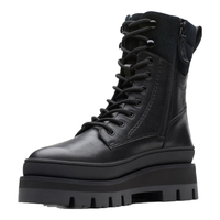 Clarks其乐Orianna2 Hike女鞋冬季马丁靴工装高帮鞋厚底牛皮女靴 黑色 261740604 39