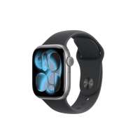 国家补贴、以旧换新：苹果 Apple Watch Series 11 智能手表 GPS版 42mm 深空灰色 铝金属 黑色运动型表带 S/M