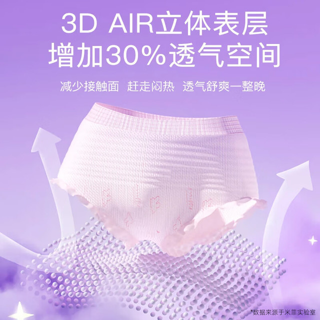 米菲 安睡裤 卫生巾 3包6条