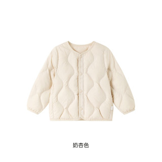 YeeHoO 英氏 兒童羽絨服外套輕薄款秋冬百搭保暖抗菌羽絨服男童女童羽絨服 奶杏色 105cm