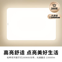 松下 Panasonic 吸顶灯客厅灯全光谱米家智能护眼灯 高亮度超薄200瓦 HHXSX159