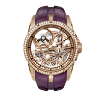 ROGER DUBUIS 罗杰杜彼 王者系列自动机械机芯 永恒金表壳 男表 42mm 镂空表盘