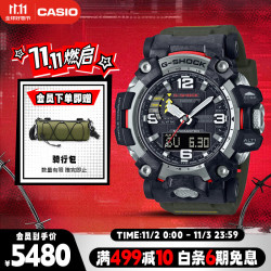 CASIO 卡西欧 G-SHOCK 陆地系列 54.4毫米太阳能电波腕表 GWG-2000-1A3