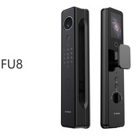 博世 BOSCH FU8智能门锁 掌静脉猫眼3D人脸识别密码锁指纹锁 黑色