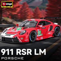 比美高 Bburago 1:24 保时捷911RSR GT赛车模型 仿真合金车模（车辆*1）