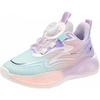 WARRIOR 回力 童鞋儿童旋钮扣运动鞋2025春夏男童软底休闲鞋女童轻便跑鞋 紫蓝粉 36 内长约23.3cm