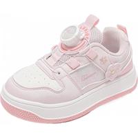 回力童鞋女童运动鞋2025春秋中大童公主鞋舒适透气儿童板鞋 粉米（0928） 27 内长约18cm