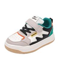 回力童鞋女童时尚运动鞋2024秋季儿童跑步鞋透气男童耐磨鞋子 米黑绿 35码 内长约22.3cm