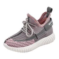 回力童鞋儿童运动鞋鞋子透气女童椰子鞋轻便男童跑鞋 灰粉 34 内长约22.2cm 34码 内长约22.2cm