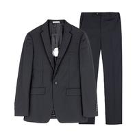 杉杉 西服套装男四季商务休闲两件套新郎伴郎礼服工作正装条纹舒适套西