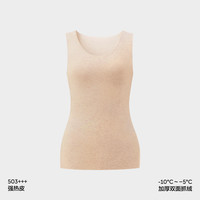 蕉内热皮503+++男女士保暖背心圆领发热打底内衣加绒加厚内搭冬季 L