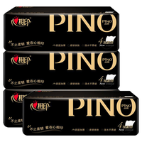 心相印 品诺黑金系列 抽纸 4层*90抽*4包(190*161mm)