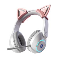 HP/惠普 电竞游戏 头戴式耳机 粉白