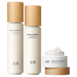 谷雨 GOODWAY 谷雨 光果甘草雪肌水乳霜套装 水120ml乳100ml霜50ml