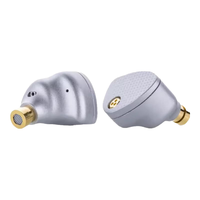 水月雨 HIFI发烧 入耳式耳机 3.5插头 4.4插头 0.78插针  有线充电 银色 3.5mm