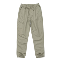 AKCLUB24新春夏麻棉干爽休闲裤男单腿带工装裤直筒长裤AK男装2412401 军卡其 L