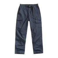 AKCLUB复古经典工装腿袋裤休闲裤子男直筒长裤男裤子附腰带合体2512203 深藏蓝 L