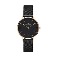 Daniel Wellington 丹尼尔惠灵顿 轻奢欧美表瑞典石英腕表 32MM金色边黑盘DW00100201
