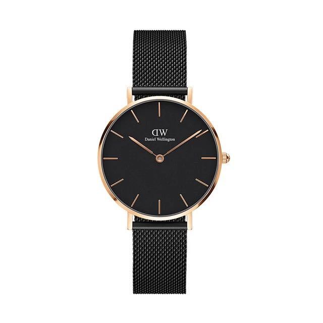Daniel Wellington 丹尼尔惠灵顿 轻奢欧美表瑞典石英腕表 32MM金色边黑盘DW00100201