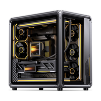 乔思伯（JONSBO）X400 深空灰 ATX海景房机箱（电竞框架/360水冷/5V ARGB灯效/13风扇位/支持背插/主板仓导风结构）