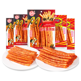 翻天娃辣条麻辣8090儿时怀旧零食好吃不贵小吃的休闲小食品5毛钱