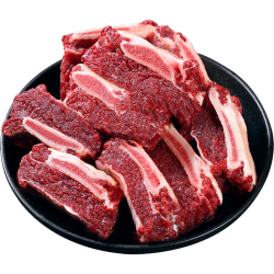 往来白丁 内蒙古牛排骨肋排1kg 新鲜黄牛肋排冷冻烧烤火锅食材牛肉 生鲜